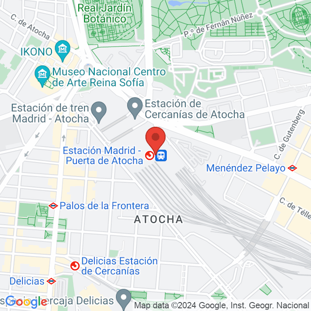Stazione di Madrid Atocha map