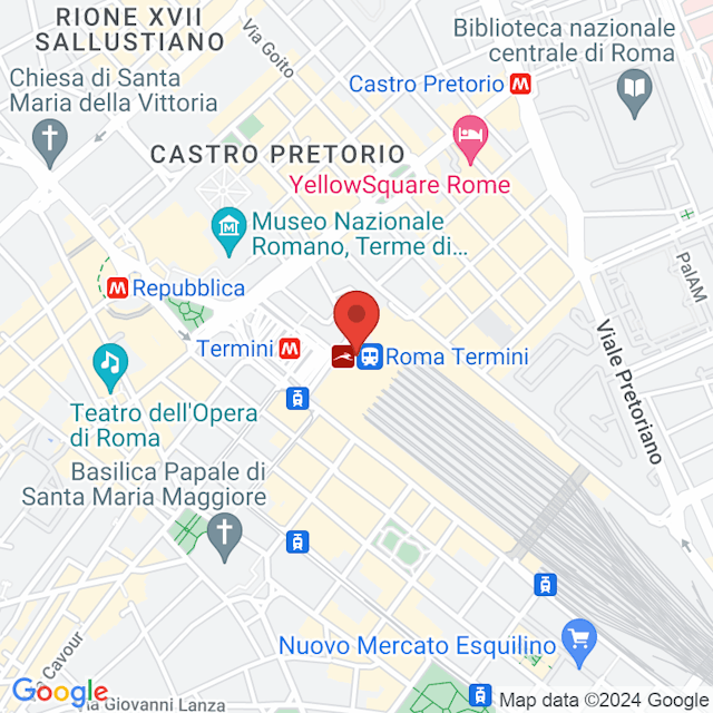 Estación de Roma Termini map