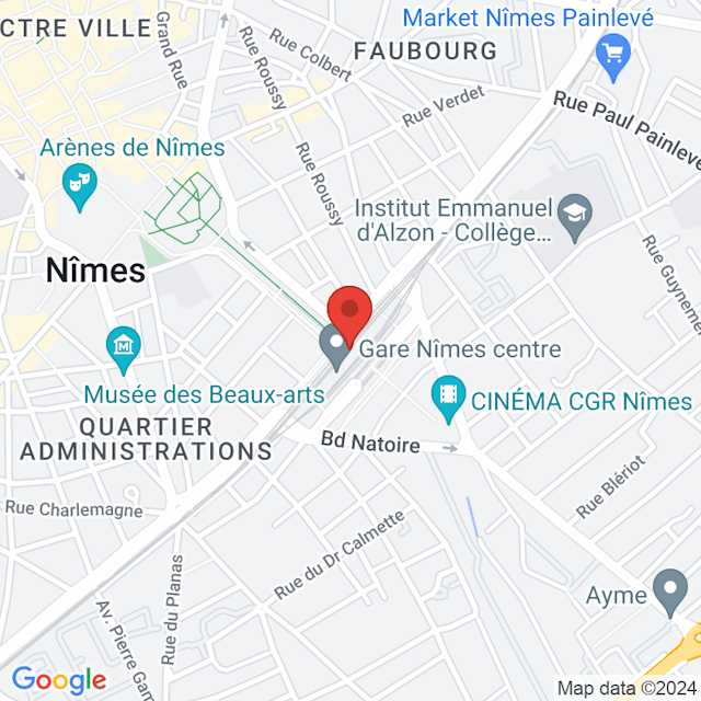 Stazione di Nimes map