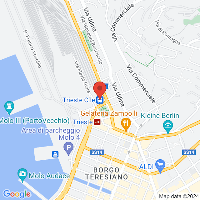 Trieste C.le map