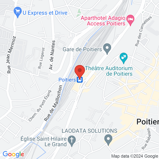 Stazione di Poitiers map