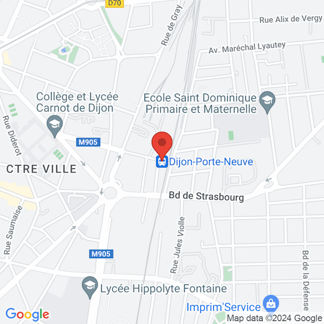 Dijon-Porte-Neuve map
