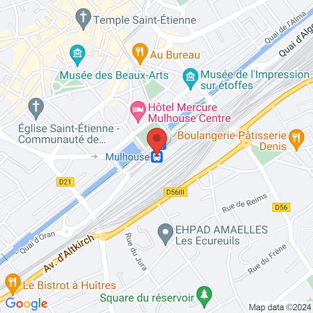 Mulhouse map