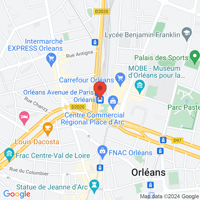 Orléans map
