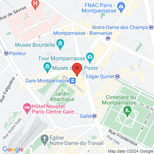 Stazione di Parigi Montparnasse map
