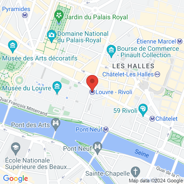 Louvre - Rivoli map