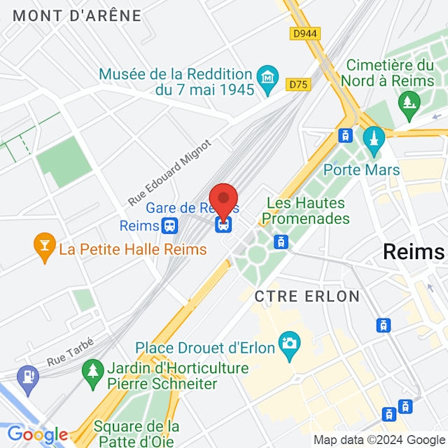 Stazione di Reims map