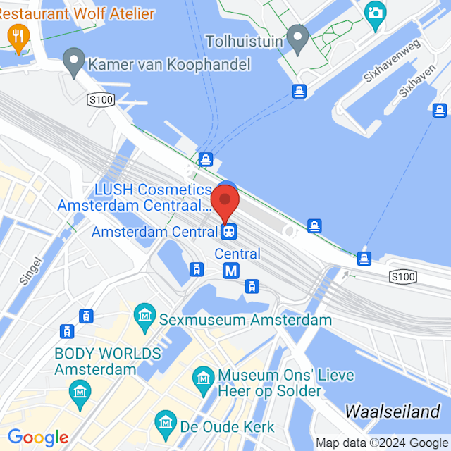 Estación Central de Ámsterdam map