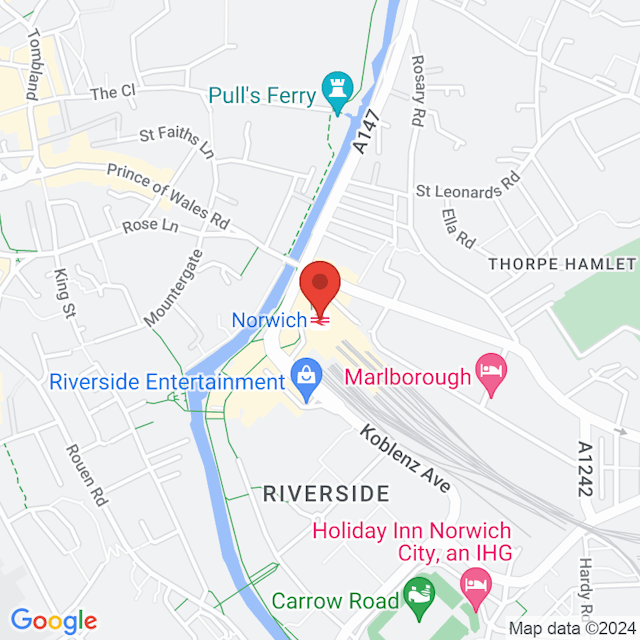 Norwich (NRW) map